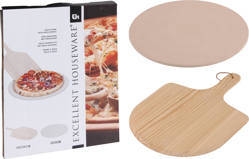Koopman Pizzasten Med Spade - Koopman Pizzasten  - 8718158444615