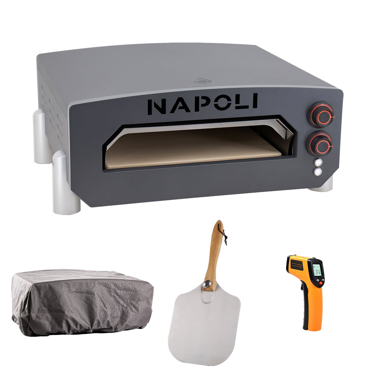 Napoli Elektrisk Pizzaovn Cover Spade Termometer - Napoli Pizzaovn  - 5705858726212
