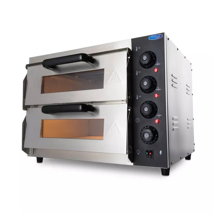 Maxima Pizzaovn Kompakt Pizzaovn 230v - Gastroudstyr Pizzaovn  - 8719632124689