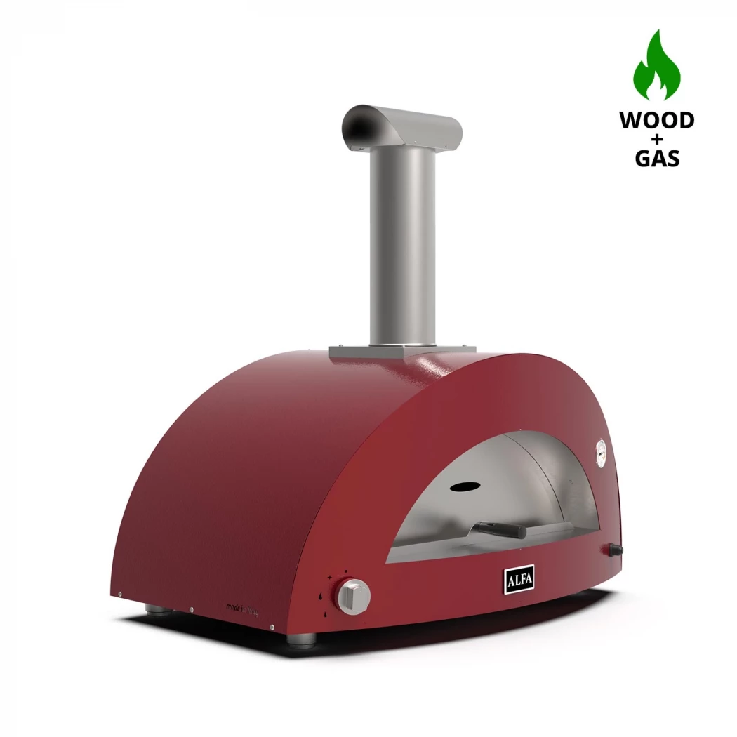 Rød Moderno Pizzaer Hybrid Pizzaovn - Alfa Forni Pizzaovn