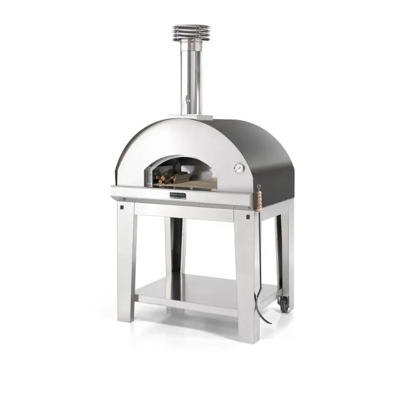 Fontana Forni Mangiafuoco Antracite Pizzaovn Med Vogn - Fontana Forni Pizzaovn  - 8033776073642