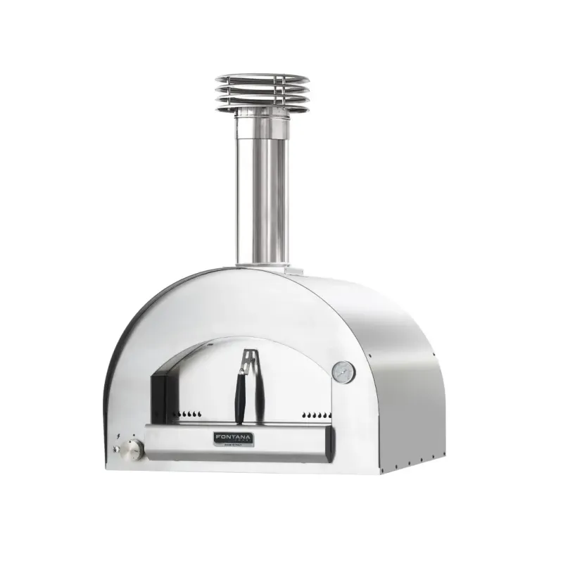 Fontana Forni Margherita Inox Gas Pizzaovn Uden Vogn - Fontana Forni Pizzaovn  - 8033776078401