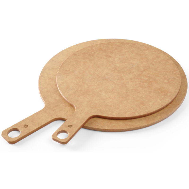Pizzabræt Med Håndtag 254x340x6 Træfiber - Hendi PizzaBræt  - 8711369505526