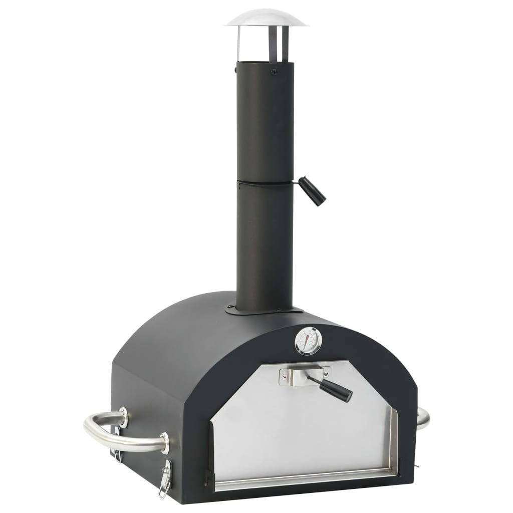 Sort Udendørs Pizzaovn Med Pizzasten - Boligcenter Pizzaovn  - 8720286055373