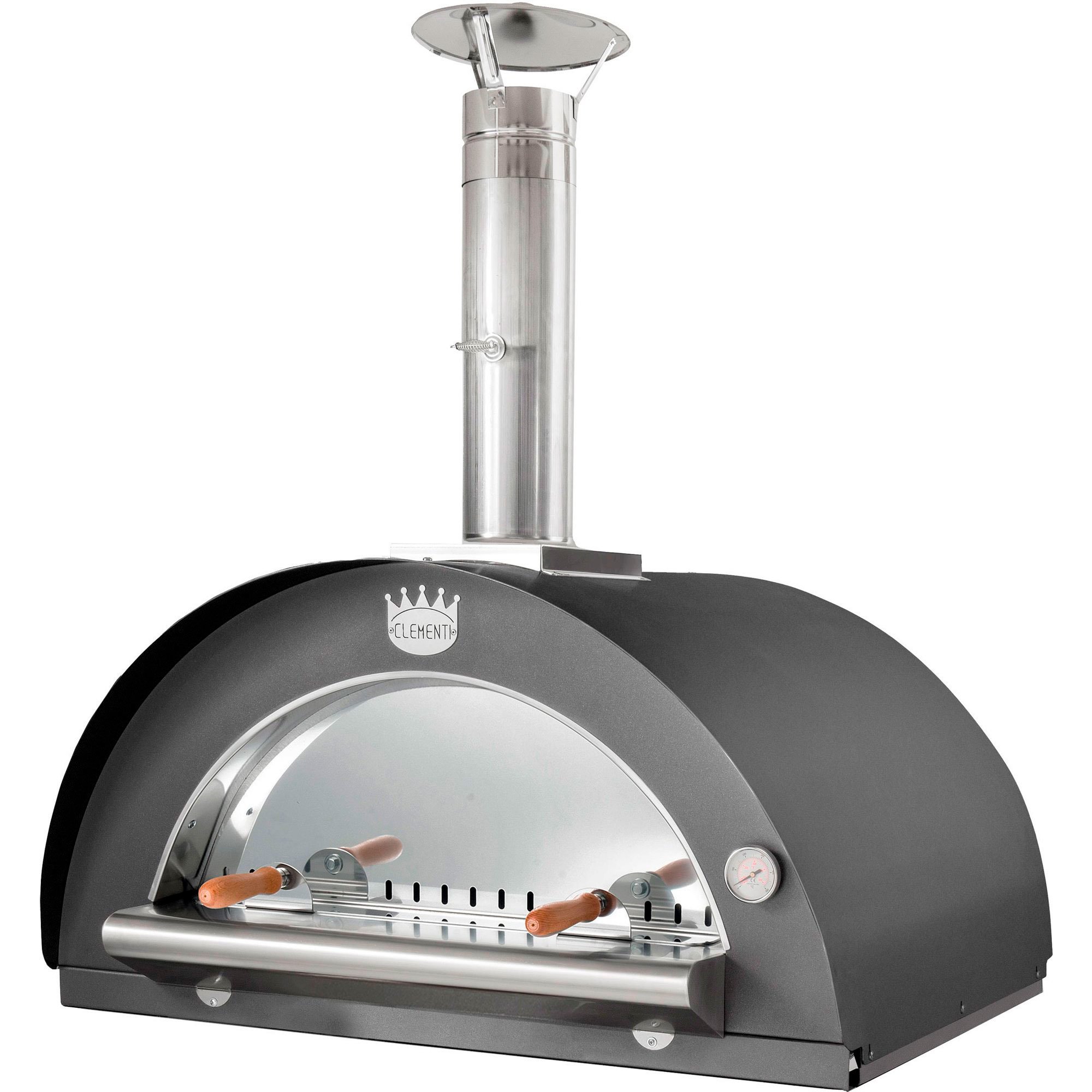 Antracit Family Brændefyret Pizzaovn 60x60 - Clementi Forni Pizzaovn  - 8053685240195