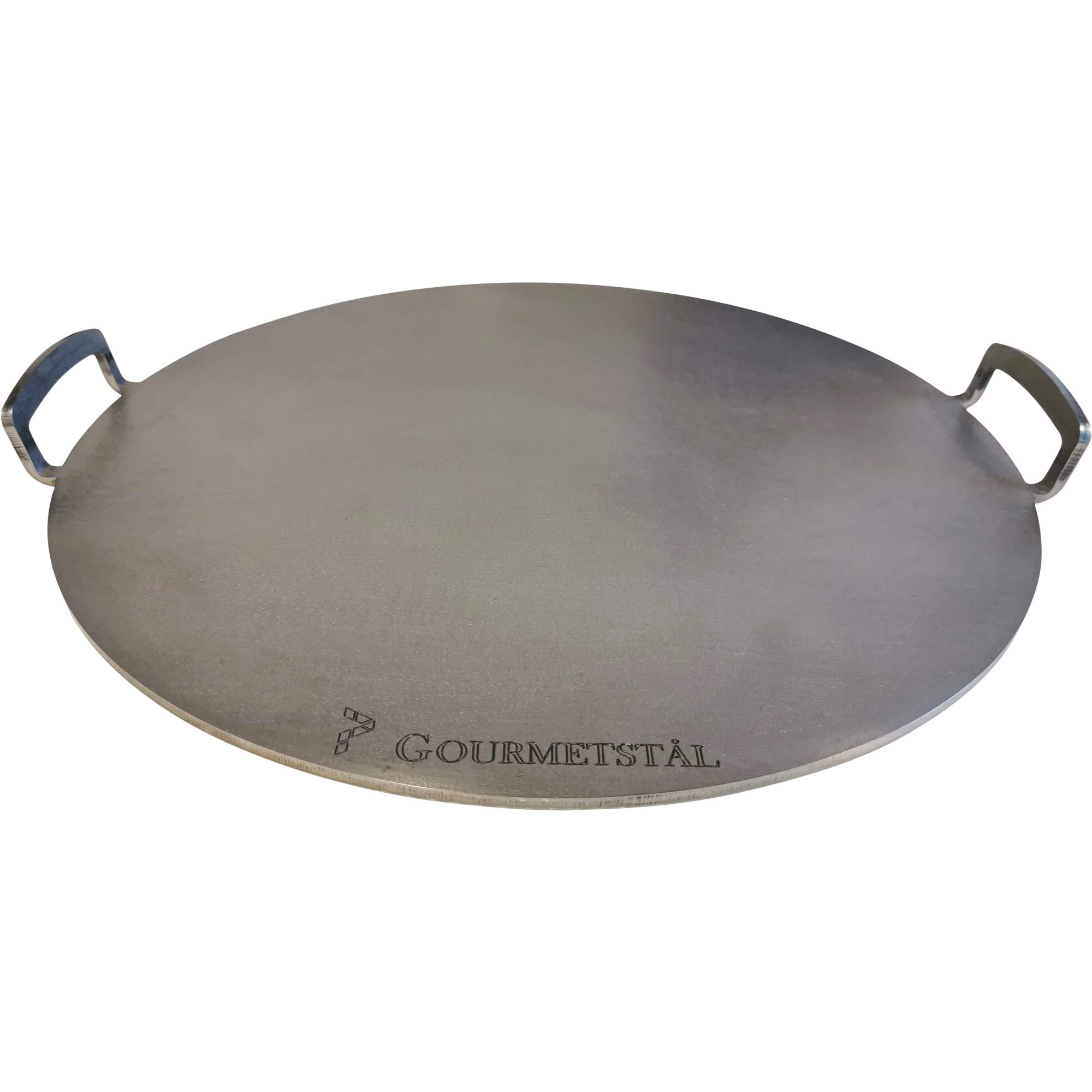 Sort Rundt Pizzastål Med Greb - Gourmetstål Pizzasten  - 7350100570198