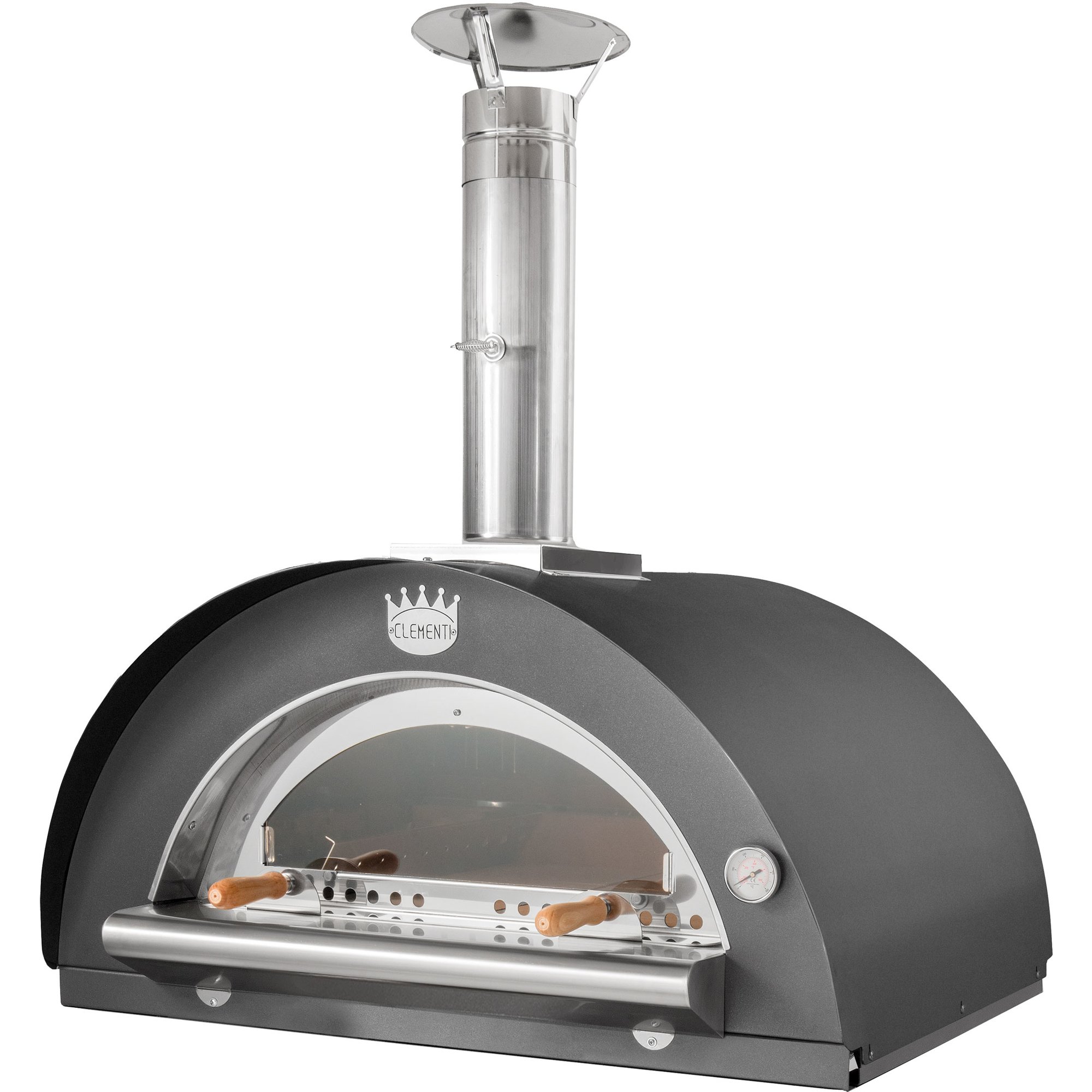 Antracit Family Brændefyret Pizzaovn 80x60 - Clementi Forni Pizzaovn  - P1853741