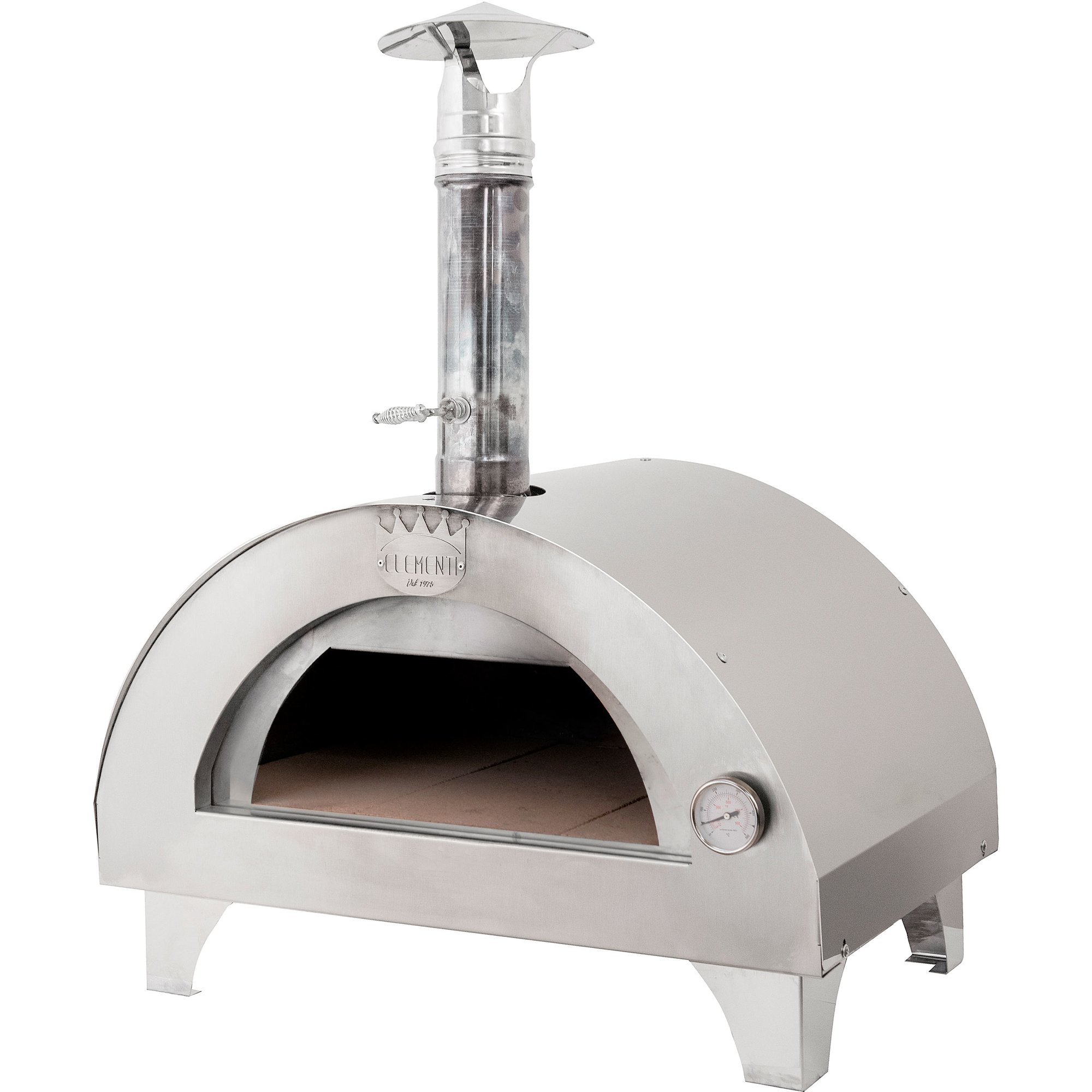 Rustfrit Stål Clementino Pizzaovn 60x40 - Clementi Forni Pizzaovn