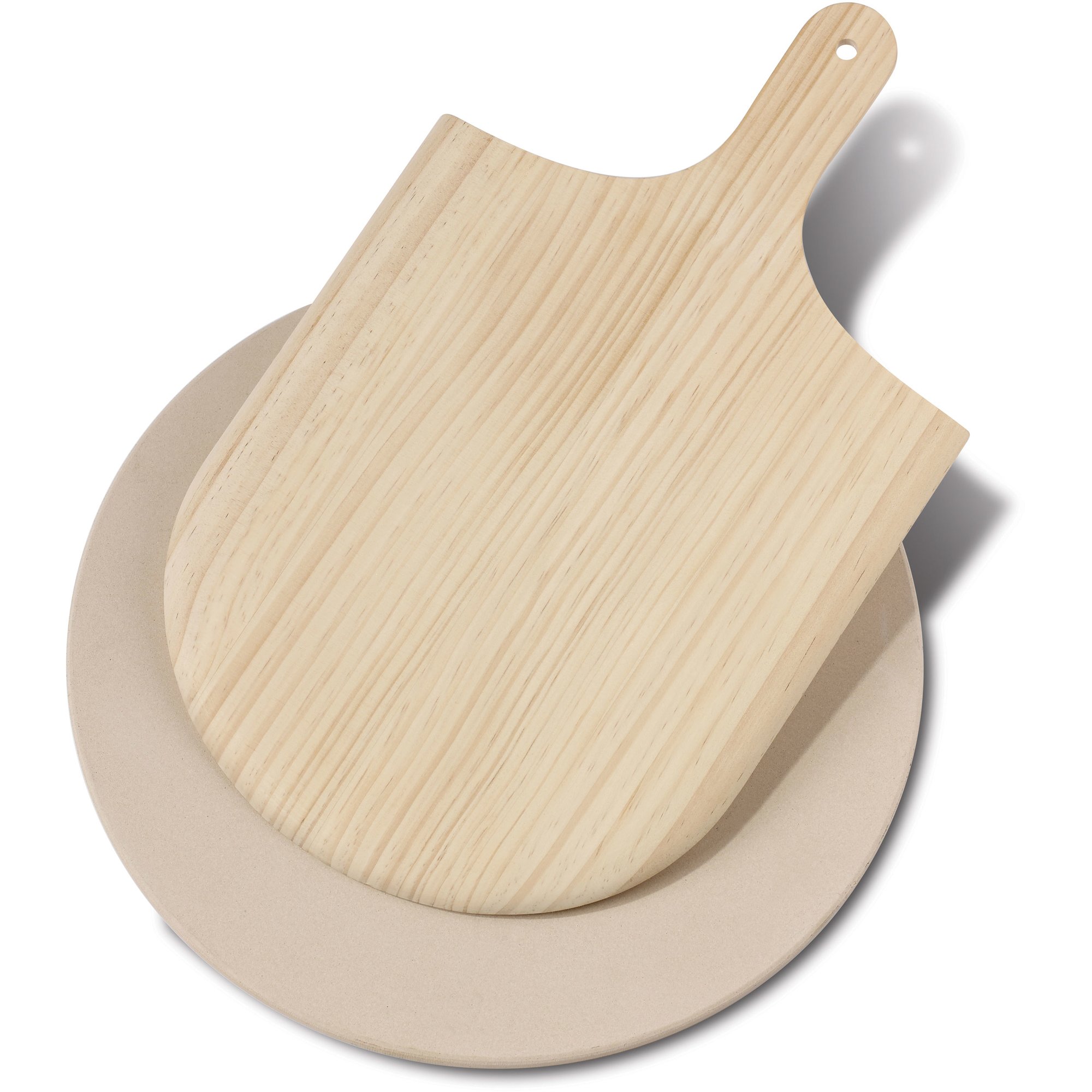 Natur Pizzasten Med Spade - Funktion Pizzasten  - 5722002410896