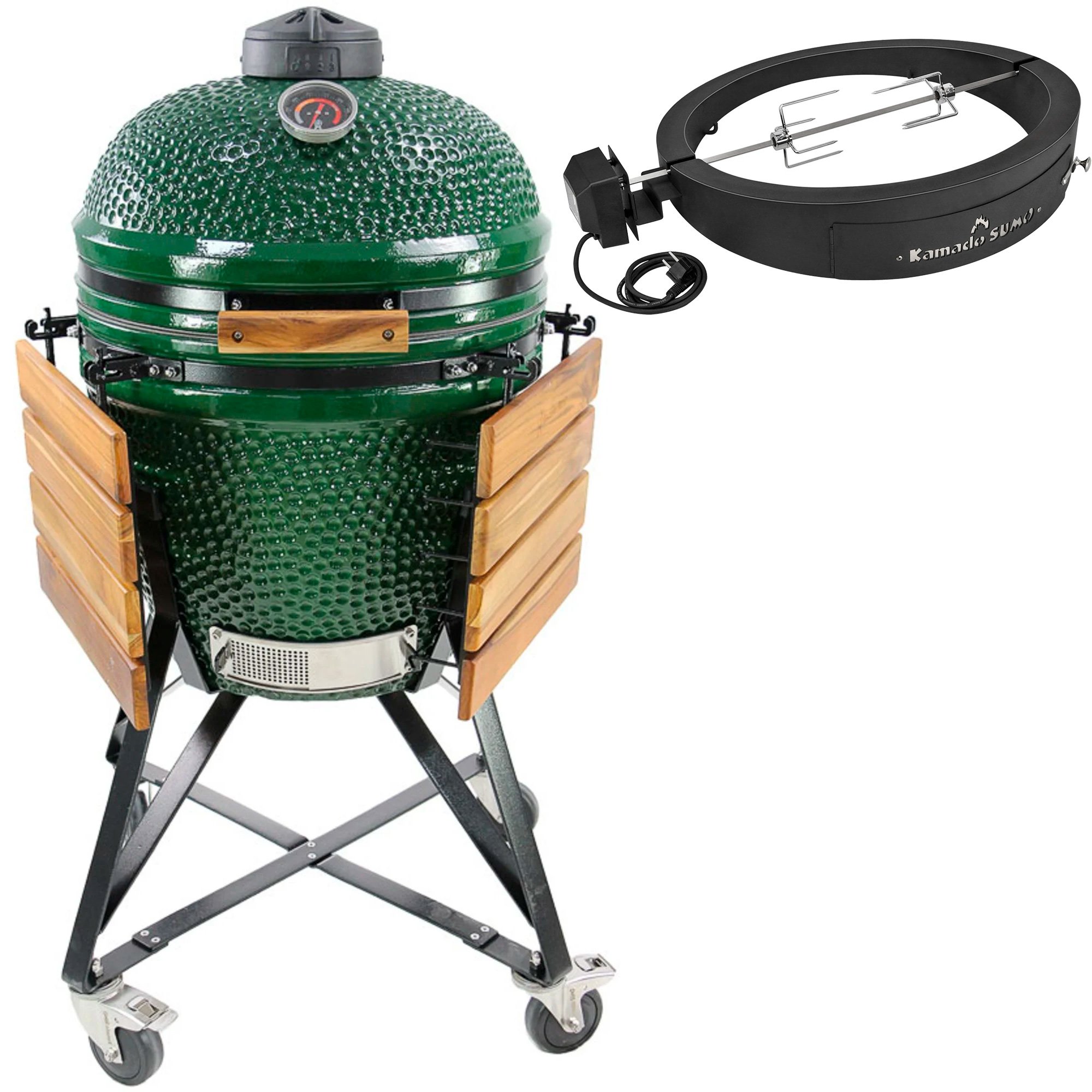 Grøn Sumo Midi Grillmesterens Rotisseri Pizzaovn - Kamado Sumo Pizzaovn