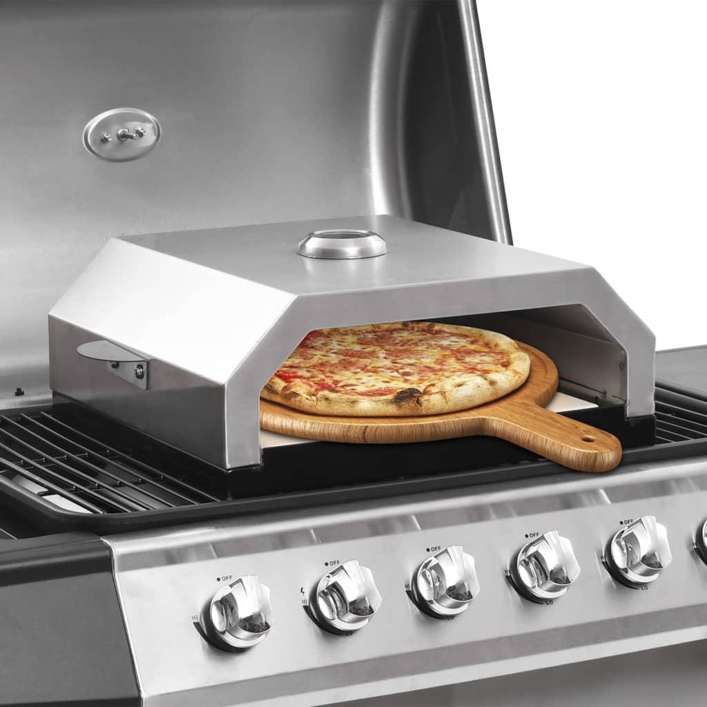 Flerfarvet Pizzaovn Med Keramisk Sten Til Gas Eller Kulgrill - Boligcenter Pizzaovn  - 8719883751474