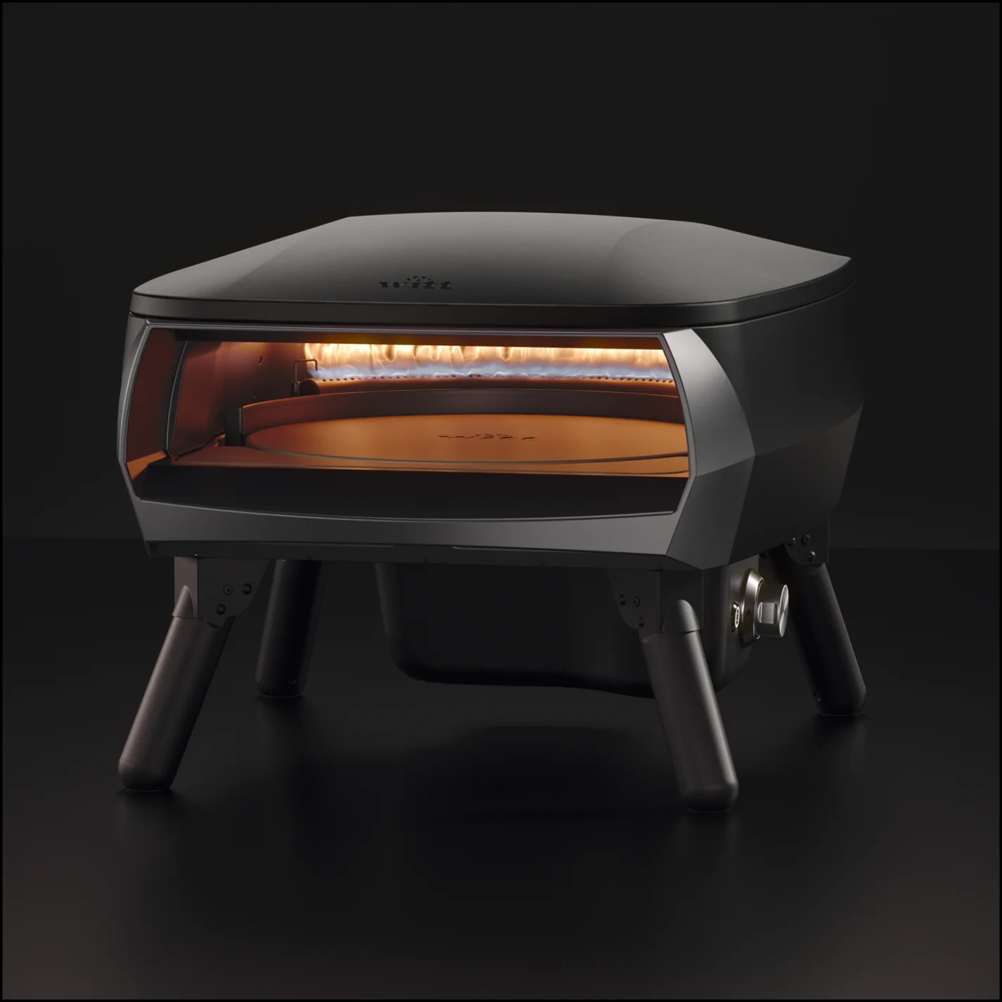 Sort Witt Piccolo Rotatne Pizzaovn Black - Witt A/s Pizzaovn