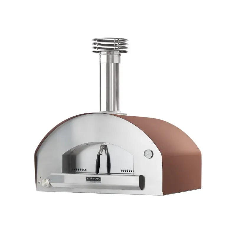 Fontana Forni Mangiafuoco Rosso Gas Pizzaovn Uden Vogn - Fontana Forni Pizzaovn  - 8033776072560