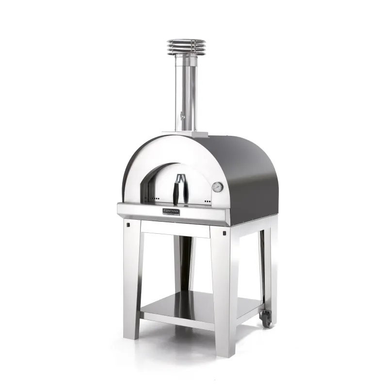 Fontana Forni Margherita Antracite Pizzaovn Med Vogn - Fontana Forni Pizzaovn  - 8033776073017