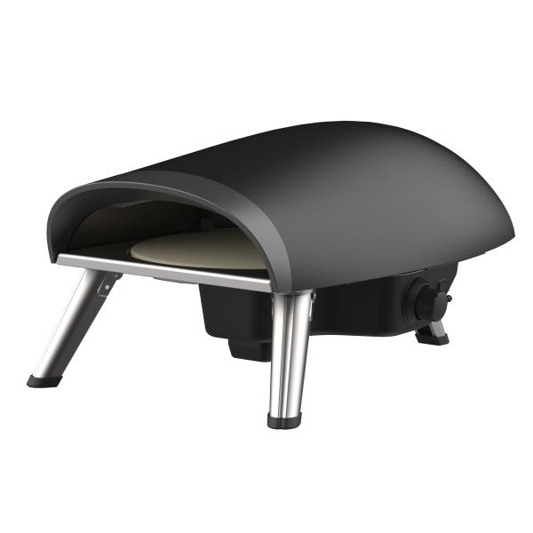 Sort Heatus Pizzaovn Til Gas Amp034 Med Rotation 64x41 5x32 5cm - Pizzaovn
