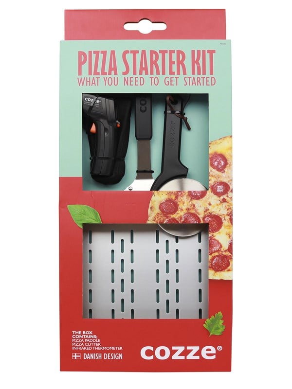 Cozze Gavesæt Med Pizzaspade Termometer Ampamp Pizzaskære Dele - Cozze Pizzaspade  - 5708614903803