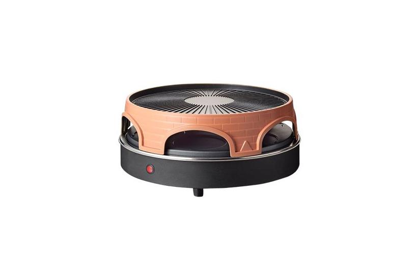 Emerio 113255 Pizzaovn Grill Raclette Terracotta Orange - Emerio Pizzaovn  - 7333282001896