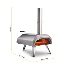 Ooni Karu 1st Gen Udendørs Pizzaovn Rustfrit Stål - Ooni Pizzaovn  - 5060967392193