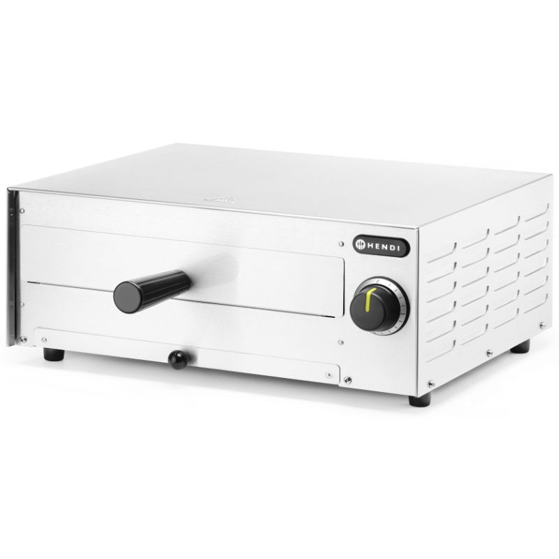 Pizzaovn Rustfrit Stål 480x420x195 230v 1450w - Hendi Pizzaovn  - 8711369220306