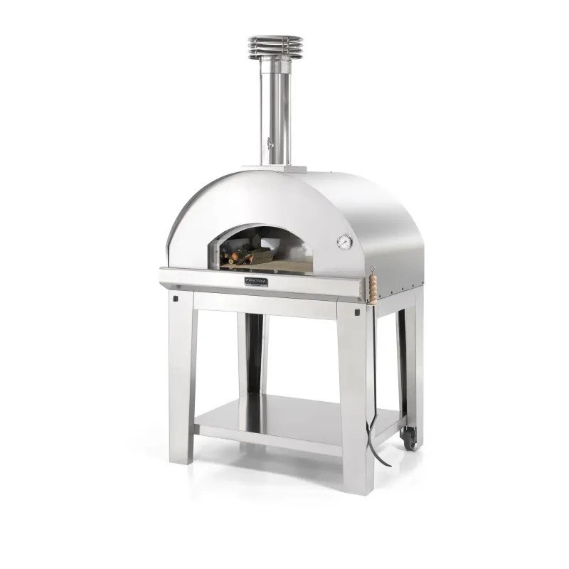Fontana Forni Mangiafuoco Inox Pizzaovn Med Vogn - Fontana Forni Pizzaovn - 8033776072942